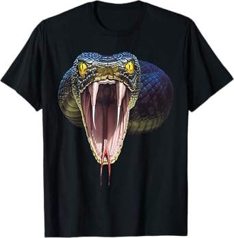 Scary Black Mamba Snake Halloween Costume Gift T-Shirt