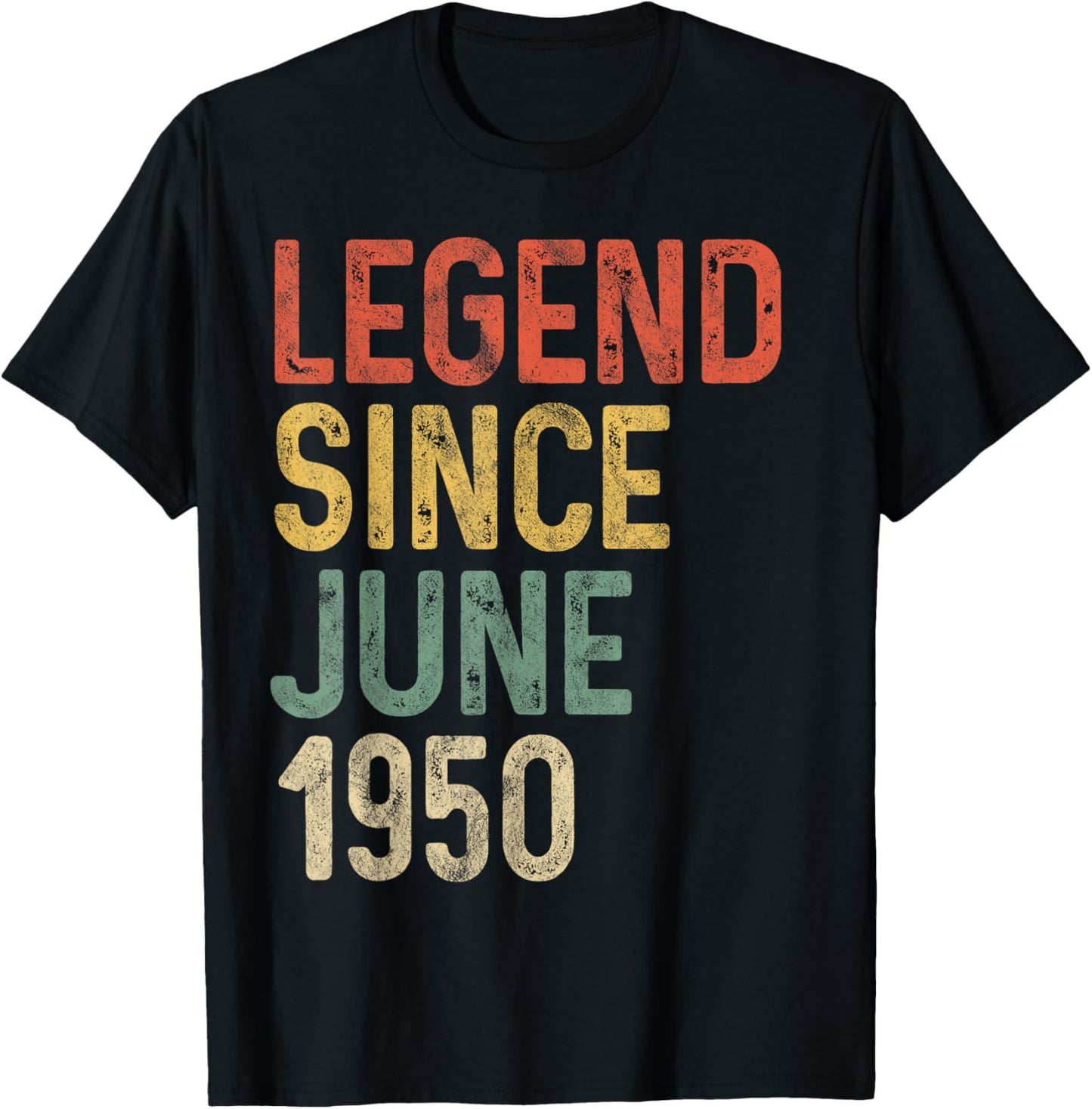 Legend 1950 75th Birthday Gifts for Men Women 75 Year Old T-Shirt