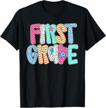 First Grade Teacher Student Happy First Day Back To School T-Shirt