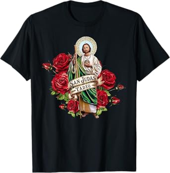 San Judas Tadeo Rose T-Shirt