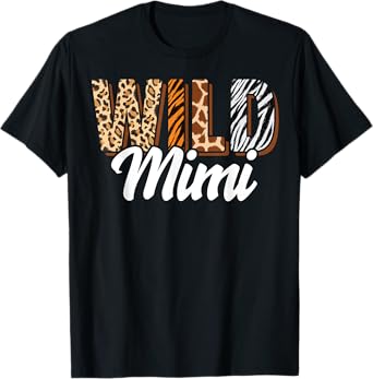 Wild Mimi Zoo Born Two be Wild B-day Safari Jungle Animal T-Shirt