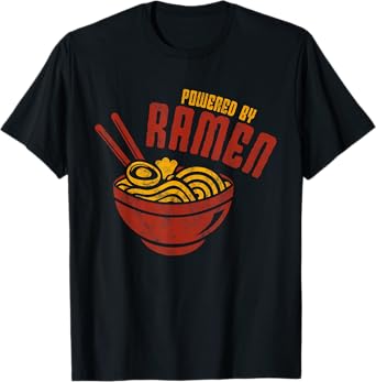 Powered By Ramen Japanese Love Anime Noodles T-Shirt