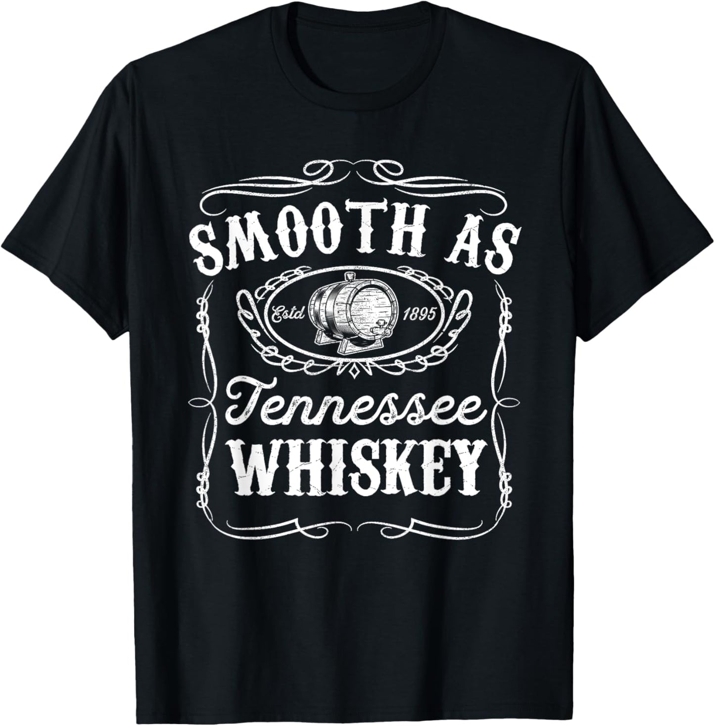 Smooth As Tennessee Whiskey Funny Bourbon Lover Scotch Gift T-Shirt