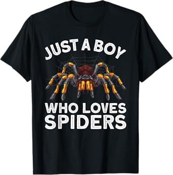 Cute Spider For Men Boys Kids Spider Web Tarantula Arachnid T-Shirt