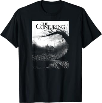 The Conjuring Black and White Poster Horror Movie T-Shirt
