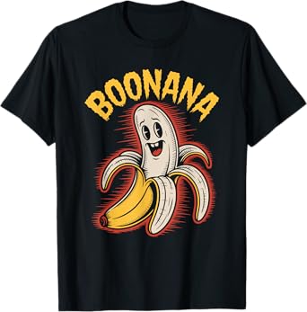 Boonana Funny Banana Ghost Spooky Halloween Costume T-Shirt