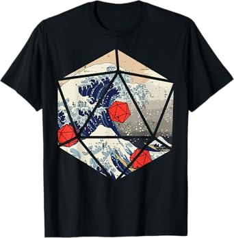 RPG Japanese Great Wave Gamer Men Boys Kids T-Shirt