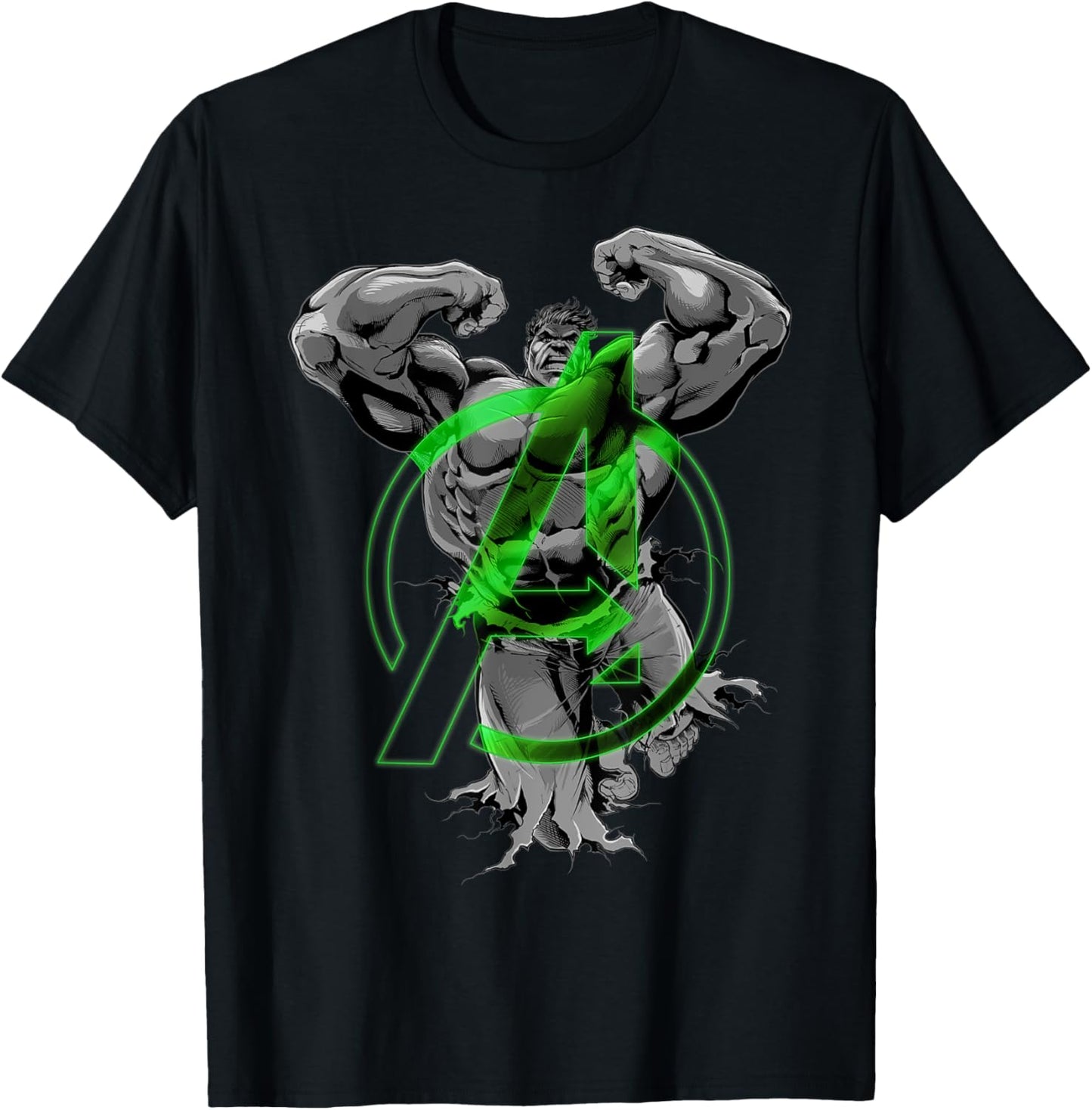 Marvel Avengers Hulk Jump Smash Portrait T-Shirt