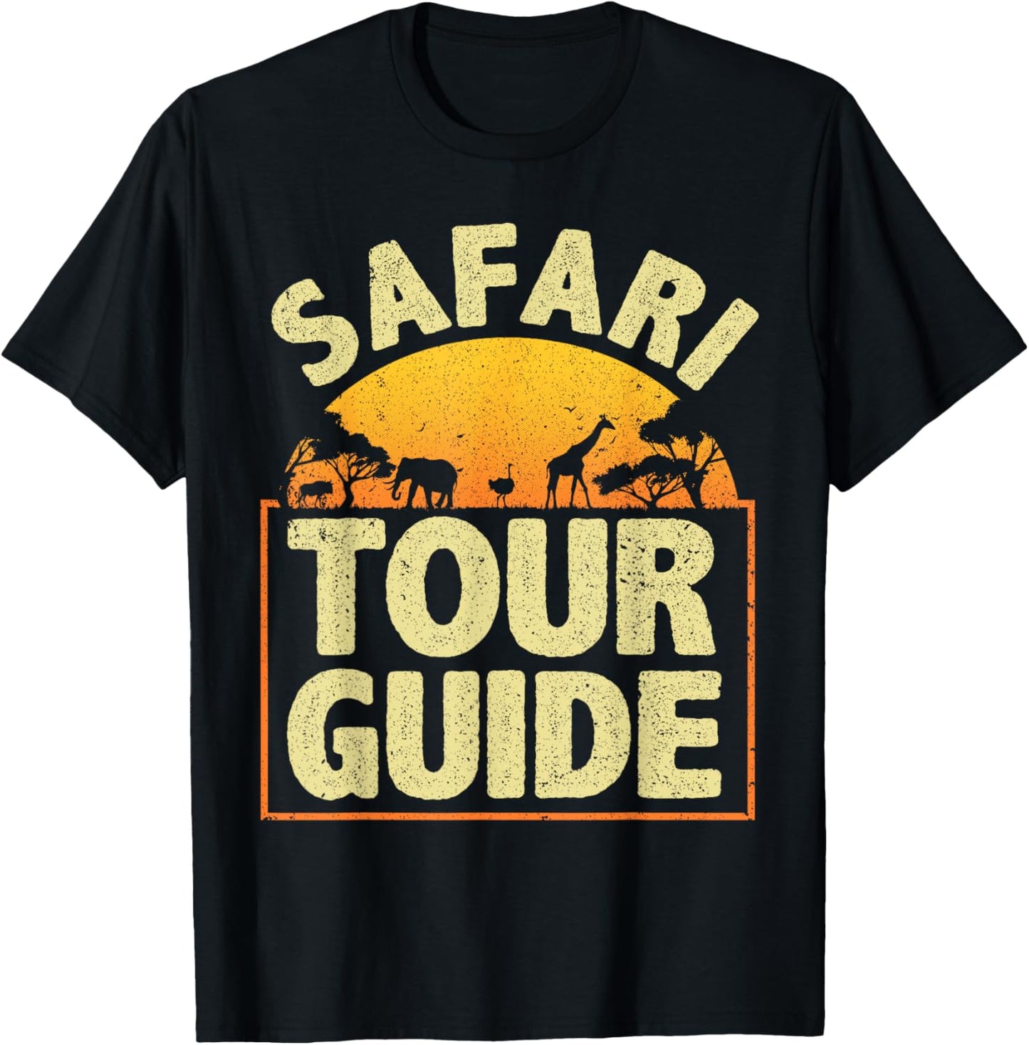 Funny Safari Guide Art For Men Women Kids Zoo Safari Costume T-Shirt
