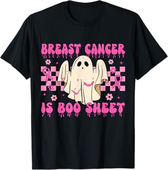 Breast Cancer Is Boo Sheet Breast Cancer Awareness Halloween T-Shirt