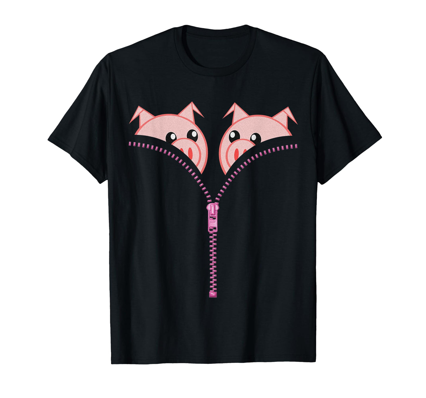 Pigs Boobs T-Shirt Funny Womens Christmas Tee Gift 2019 Pig
