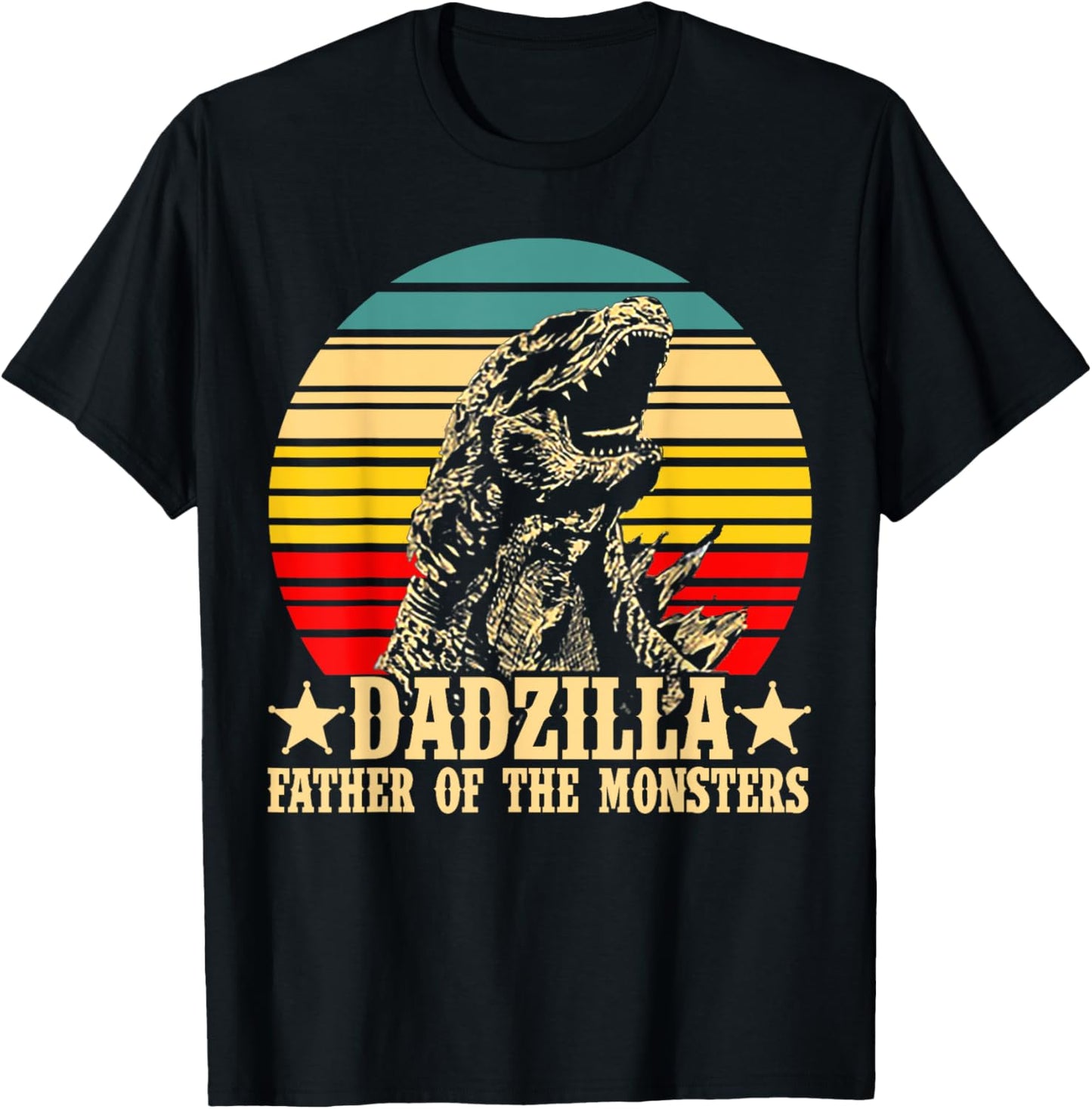 Retro Vintage Dadzilla Father Of The Monsters T-Shirt