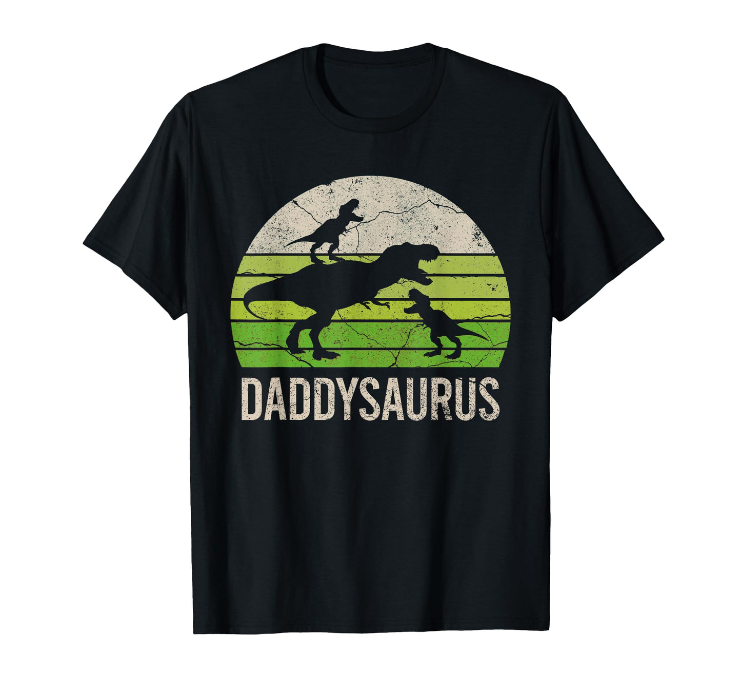 Daddy Dinosaur Funny Dad Daddysaurus 2 Two kids 2020 Gift T-Shirt
