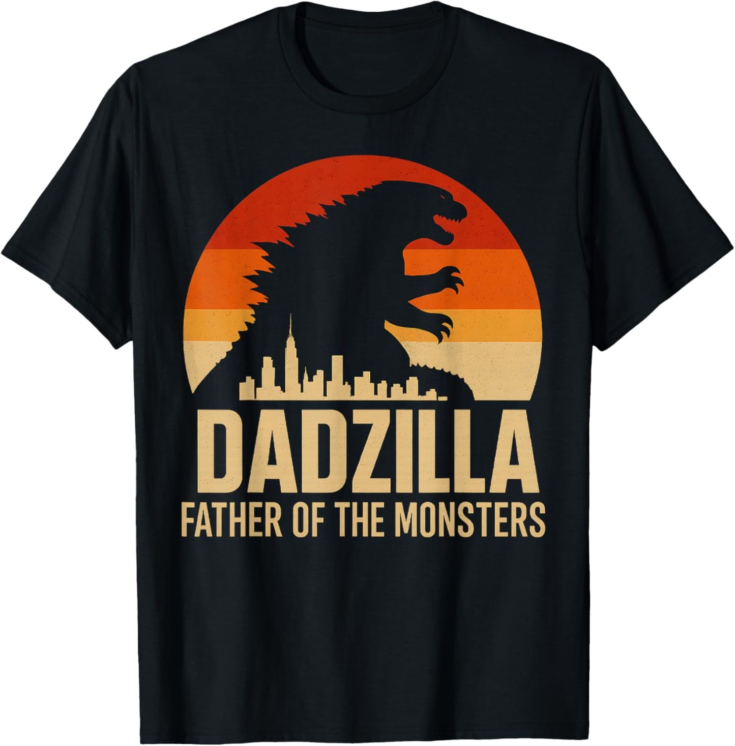 Vintage Dadzilla Father Of The Monsters Mens Fathers Day T-Shirt