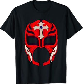 Mizorey Shop Unisex-Adults Kids Lucha-Libre T-Shirt, Black, Small, Short Sleeve, Wrestling, Cartoon Graphic, Casual Tee