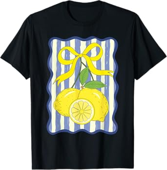 Lemon Coquette Bow Summer Vacation Hawaii Beach Family Funny T-Shirt