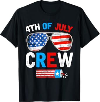 4th of July Crew Matching Family Outfits Men Women Kids Fun T-Shirt