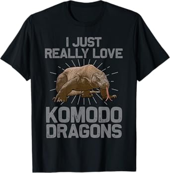 Komodo Dragon Design For Men Women Kids Komodo Dragon Lover T-Shirt