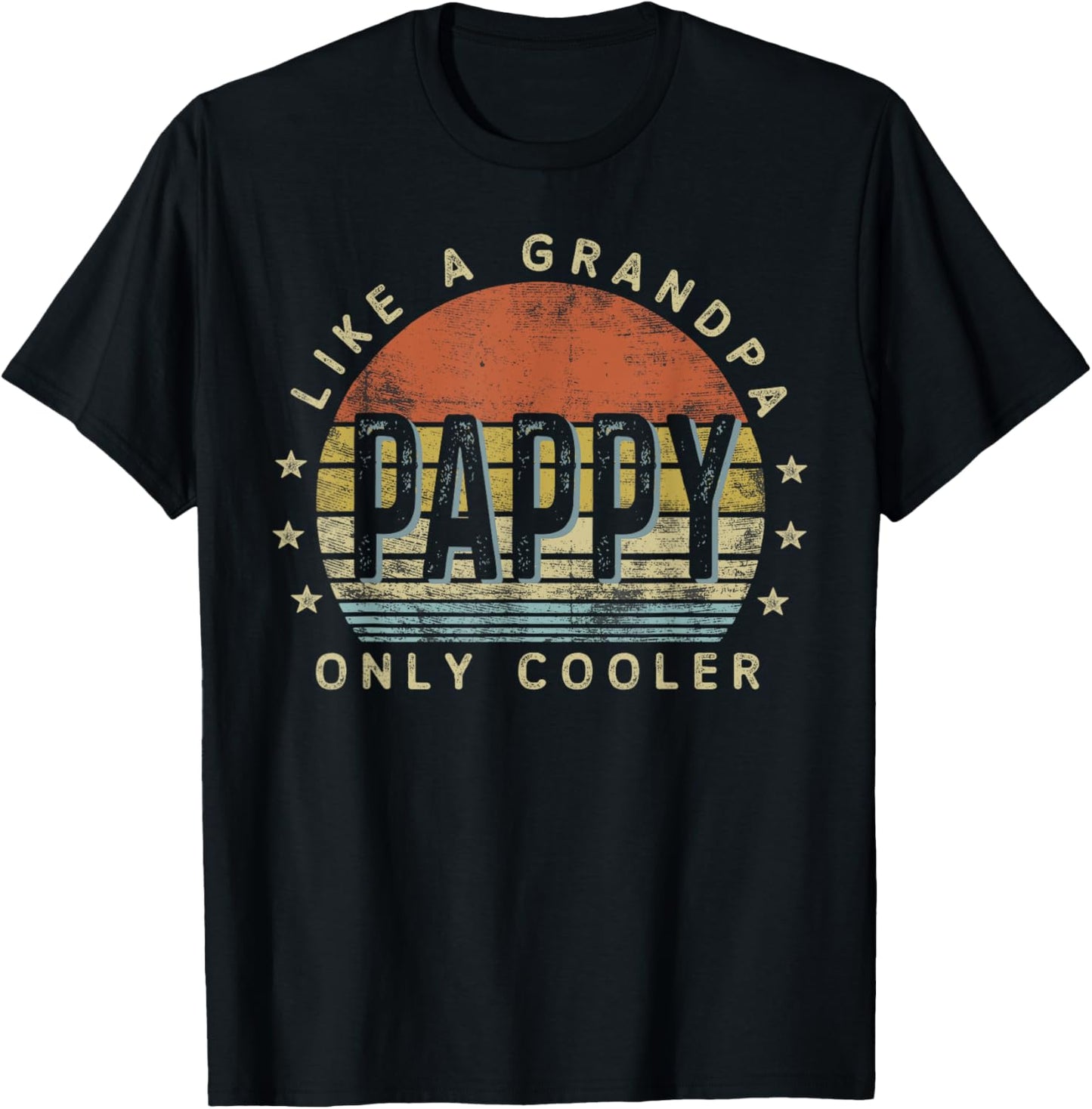 Pappy Like a Grandpa Only Cooler Pappy Gifts Vintage Style T-Shirt