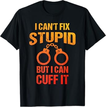 Funny Police Officer Design For Men Women Cop Police Officer T-Shirt