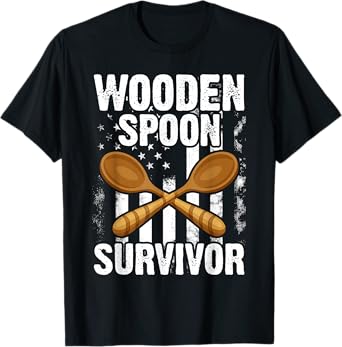 Wooden Spoon Survivor for Mens Womens T-Shirt