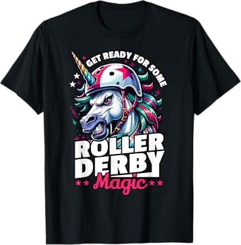 Roller Derby Unicorn - Ready For Roller Derby T-Shirt