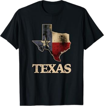 Texas Patriot Texan USA Apparel Unisex-Adults Kids Texas Theme T-Shirt Black Small Classic Fit Short Sleeve Cotton Blend T-Shirt
