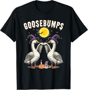 Goose Bumps Goosebumps Funny Goose Fist Bump Halloween T-Shirt