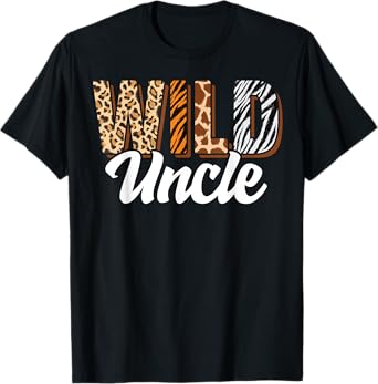 Wild Uncle Zoo Born Two be Wild B-day Safari Jungle Animal T-Shirt