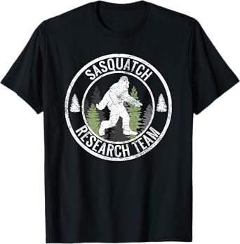 SASQUATCH RESEARCH TEAM Bigfoot T Shirt Funny Novelty Gift T-Shirt