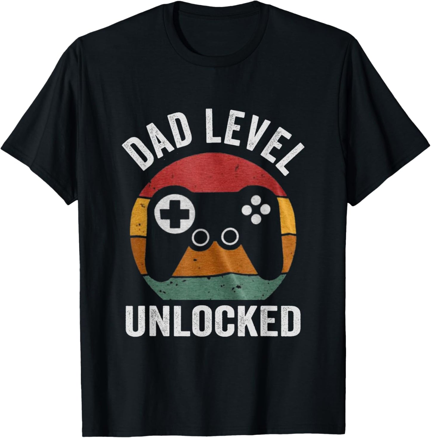 Funny New Dad Dad Level Unlocked day Gaming T-Shirt