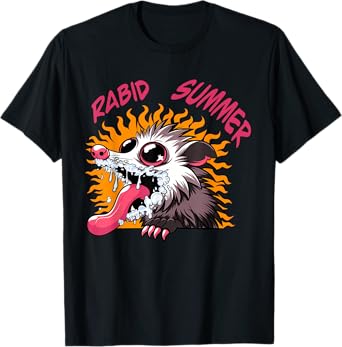 Rabid Summer - Cute Funny Rabid Opossum Summer T-Shirt