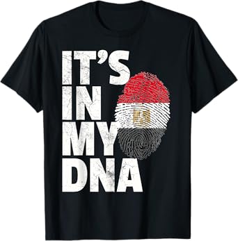IT'S IN MY DNA Egypt Egyptian Flag Men Women Kids Gift T-Shirt
