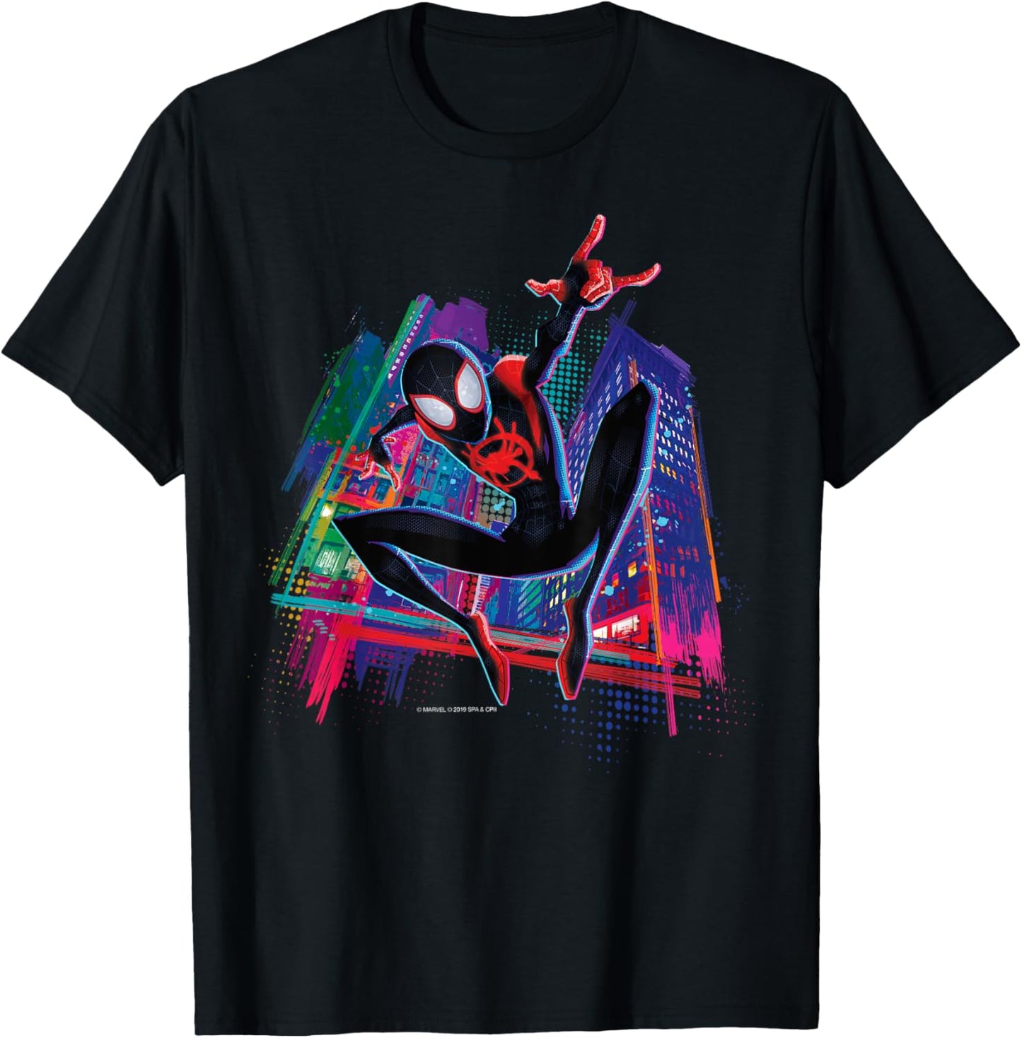 Marvel Spider-Man Miles Morales Graffiti City T-Shirt