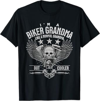 Funny Motorcycle Biker Grandma Like Normal But Cooler T-Shirt