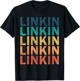 Love Heart Linkin Tee Grunge Vintage Style Black Linkin Meme T-Shirt