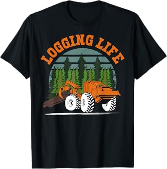 Logging Life Log Truck Gift Shirt Funny Log Truck Driver T-Shirt