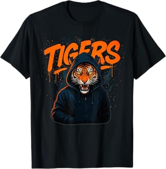 Retro Graphic Tigers Name Throwback Gifts For Men Women Kids T-Shirt