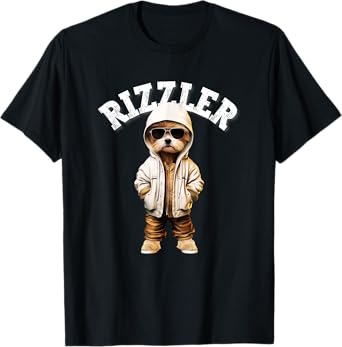 Rizzler Dog Funny W Rizz Meme Rizzler With The Rizz Teen T-Shirt for Men Women Kids
