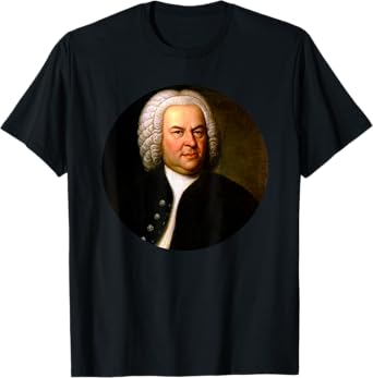 Johann Sebastian Bach Composer Portrait T-Shirt T-Shirt