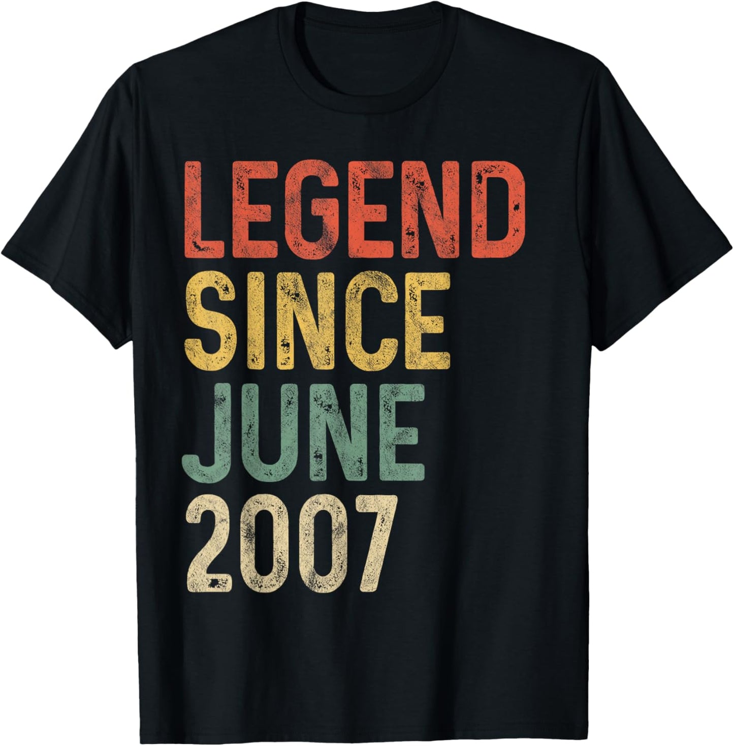 Legend 2007 18th Birthday Gifts for Men Women 18 Year Old T-Shirt