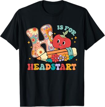 Groovy H Is For Headstart Funny Back To School Gifts T-Shirt