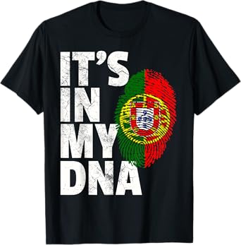 IT'S IN MY DNA Portuguese Portugal Flag Men Women Gift T-Shirt