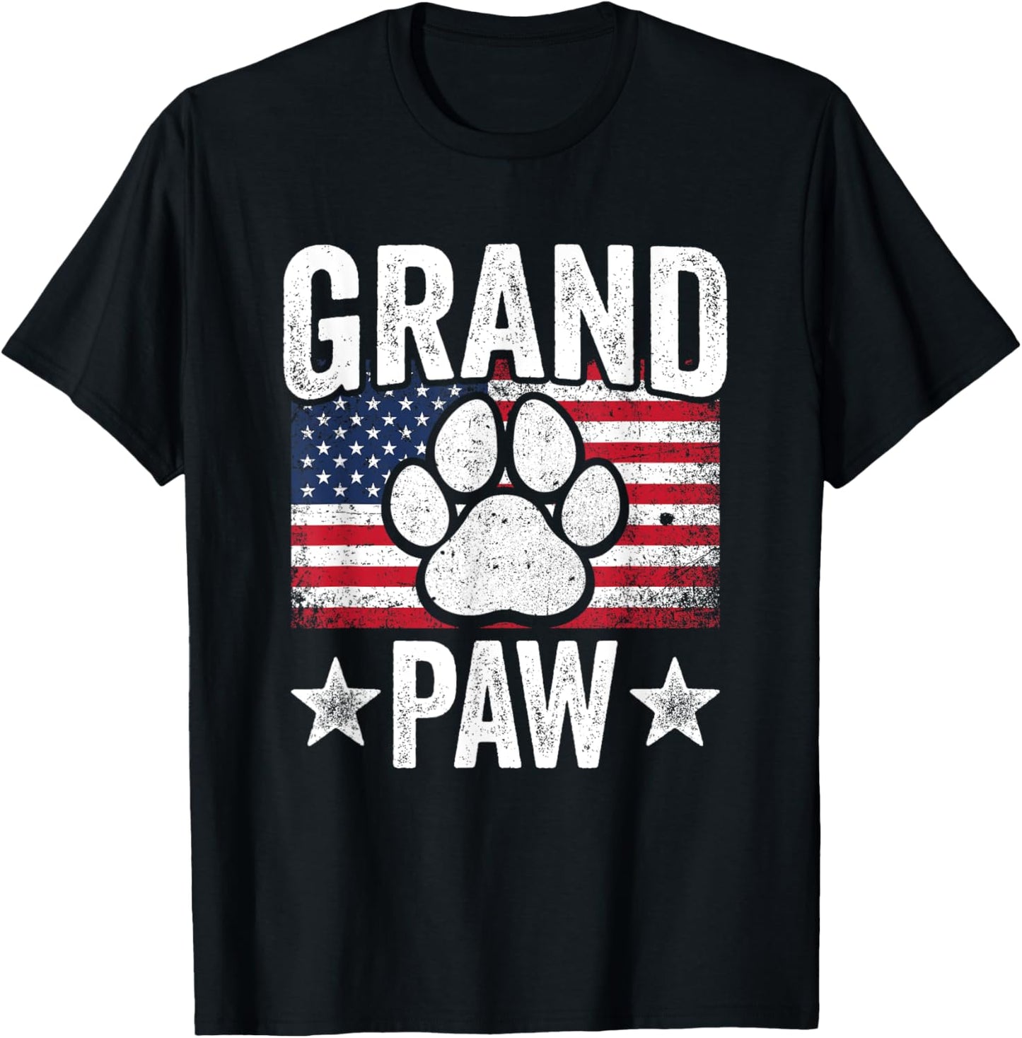 Grandpaw - Dog Grandpa Father's Day Family Grandkids T-Shirt