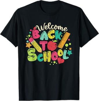 Welcome Back To School Ruler Pencil Kid T-Shirt