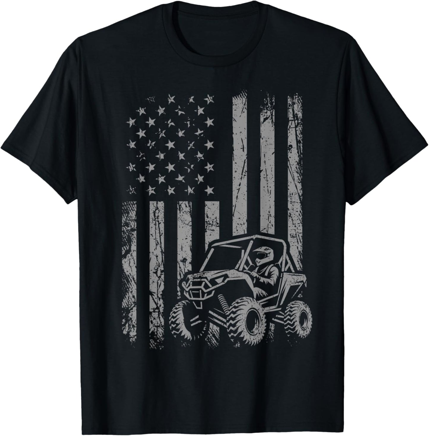 American Flag UTV Side By Side SXS Off Road T-Shirt
