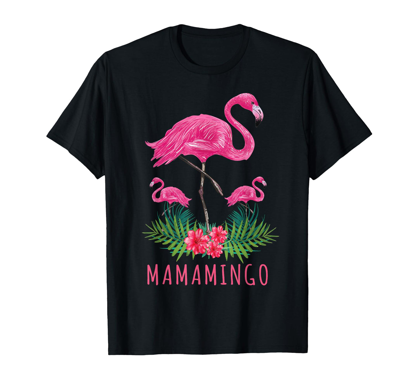 Cute Mothers Day Gift Funny Mom Flamingo With Kids Mamamingo T-Shirt