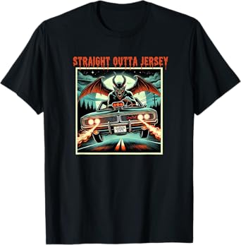 The Cruising Cryptid - Jersey Devil Funny Tee T-Shirt