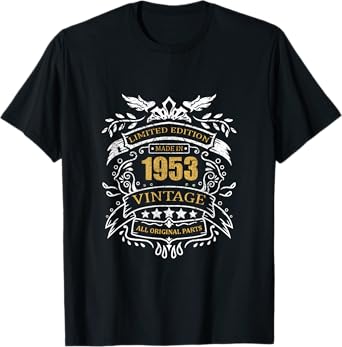 Limited Edition 70th Birthday Gift Idea Vintage 1953 T-Shirt