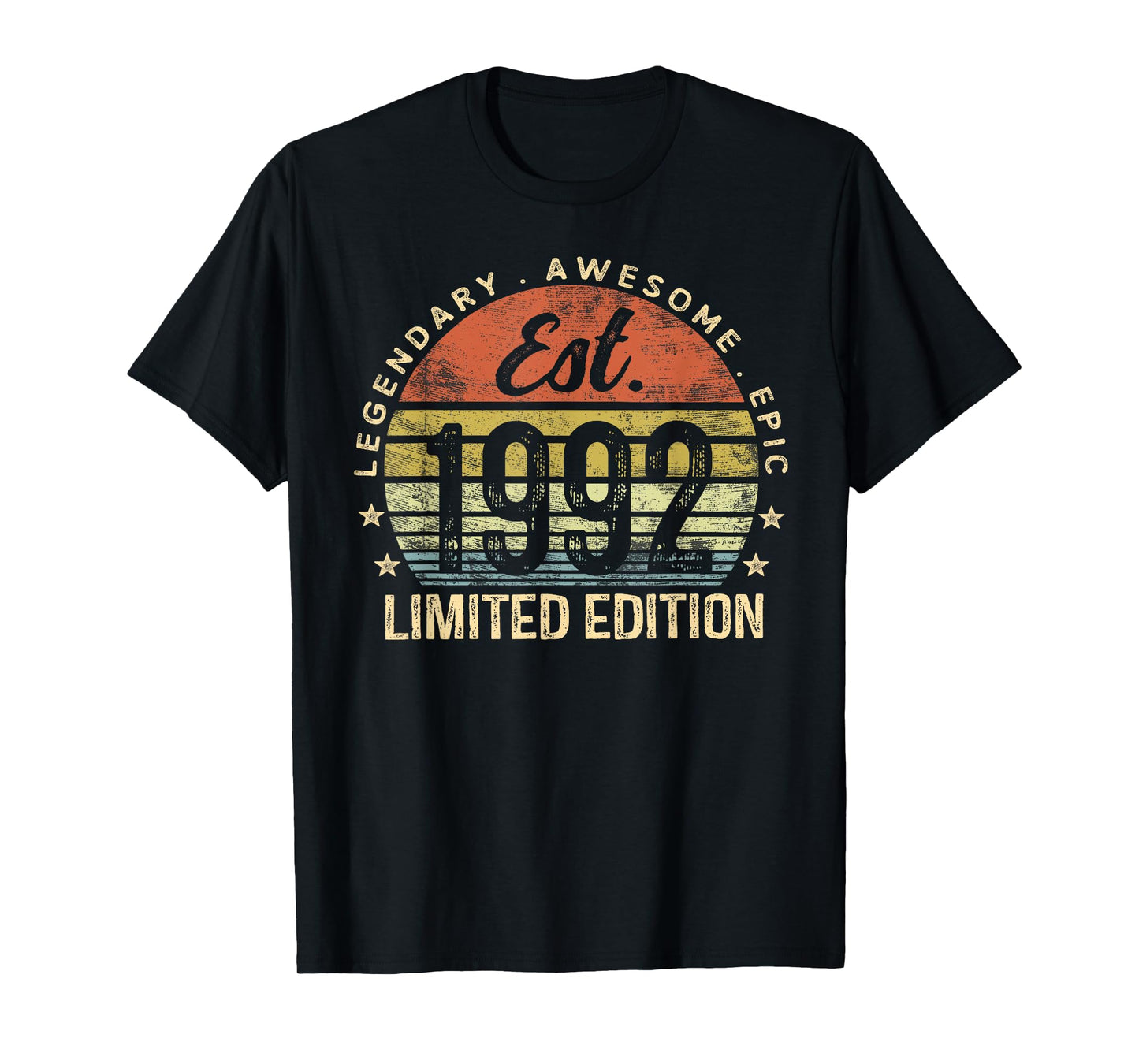 Est 1992 Limited Edition 33rd Birthday Gifts 33 Year Old T-Shirt